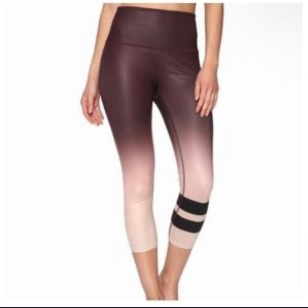 Alo Yoga Airbrush Leggings (brown ombre fade) - Picture 1 of 6